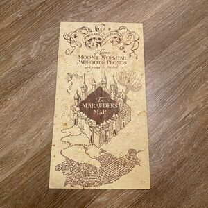 *SOLD* Authentic Harry Potter Full Sized Marauder’s Map Warner Bros LIKE NEW